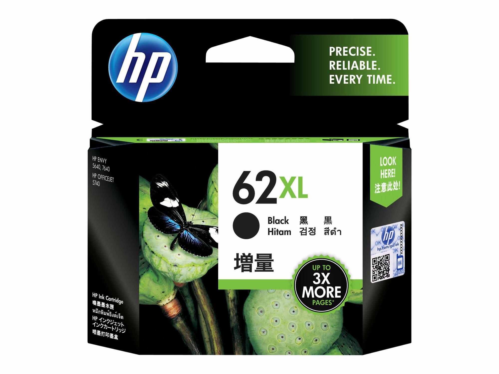 Begyndelsen tilfældig Indrømme Køb billig Original HP 62XL C2P05AE sort blækpatron hos CHEAP INK