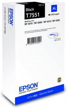 EPSON T7551 sort blæk
